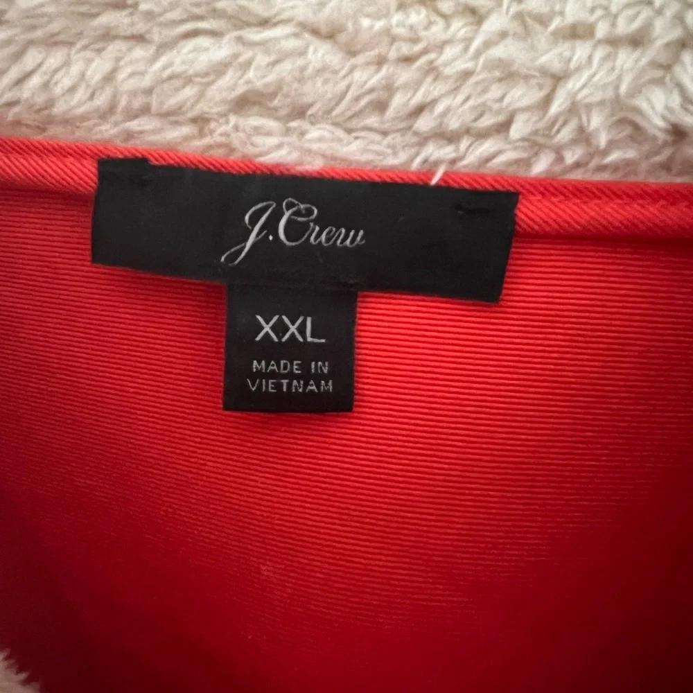 J. Crew Superplush Full Zip Colorblock Sherpa Size XXL